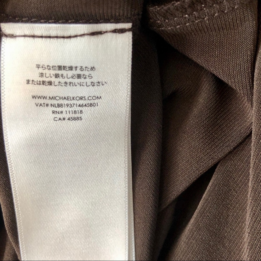 Michael Kors Stunning Zipper Brown Dress - Picture 14 of 14